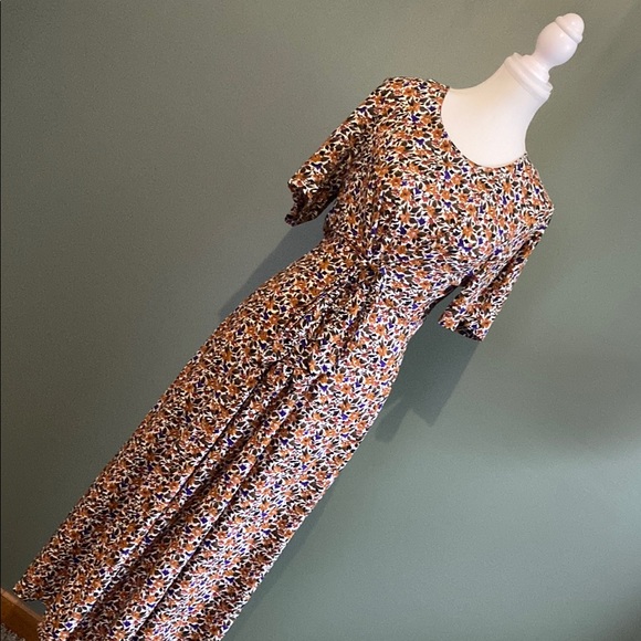 Vintage Jamie Brooke Floral Print Maxi Dress - Picture 1 of 6
